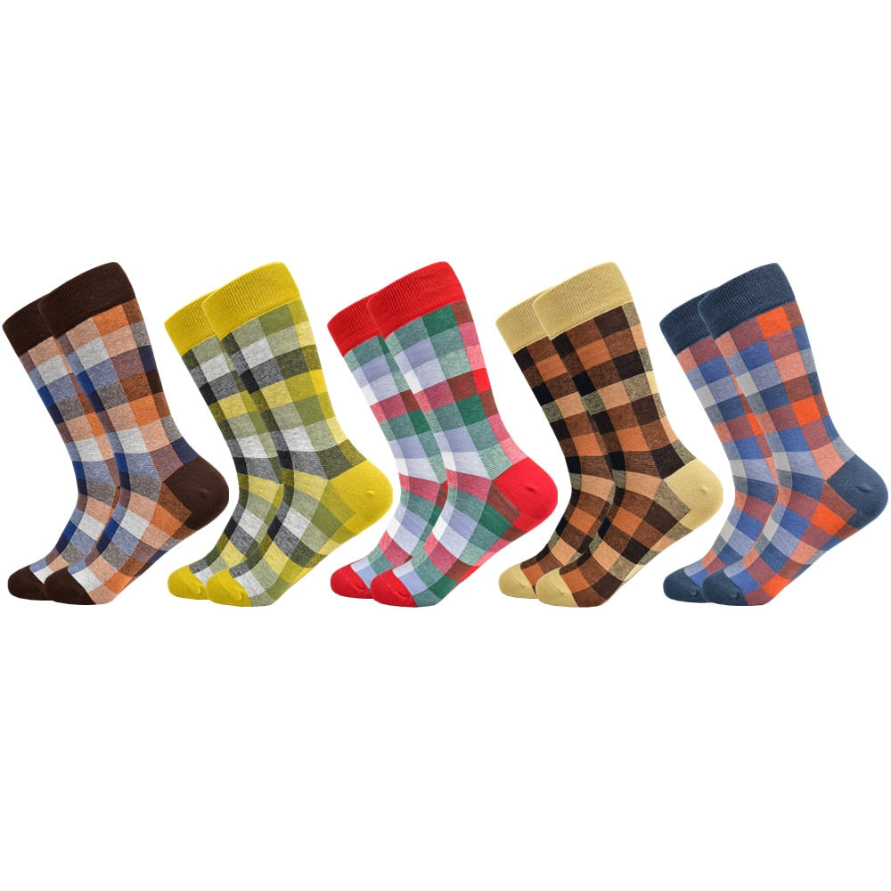 New Men's Socks Casual Business Dress High Quality Happy