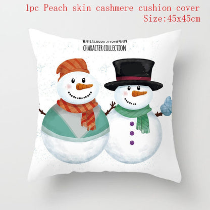 Christmas Cushion Cover 45*45 Red Merry Christmas Printed