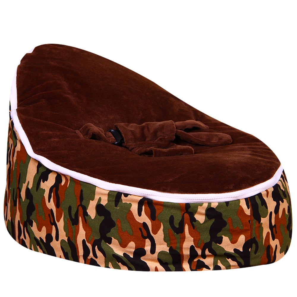 Levmoon Medium Ewha Print Bean Bag Chair Kids Bed For Sleeping Portable Folding