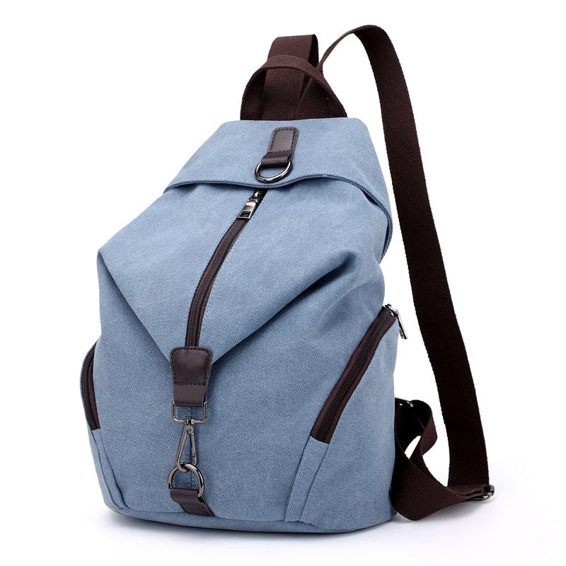 Fashion Canvas Female Backpack Multifuction Casual Backpack For Teenager Girls 2021 New Summer Women Large Capacity Shoulder Bag