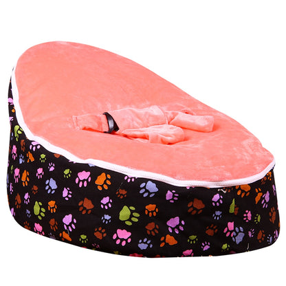 Levmoon Medium Ewha Print Bean Bag Chair Kids Bed For Sleeping Portable Folding