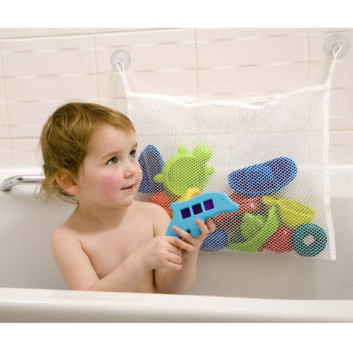 High Quality Baby Bathroom Mesh Bag Children playing in the water bath toy pouch Net Suction Cup Baskets