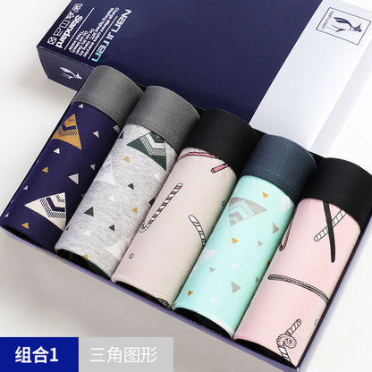 Hot Underwear Men Cotton Boxer Homme Brand Underpants Male Panties Breathbale Shorts U Convex Pouch Plus Size L-3XL