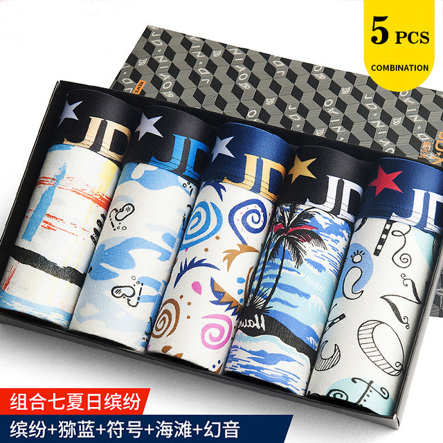 Hot Underwear Men Cotton Boxer Homme Brand Underpants Male Panties Breathbale Shorts U Convex Pouch Plus Size L-3XL