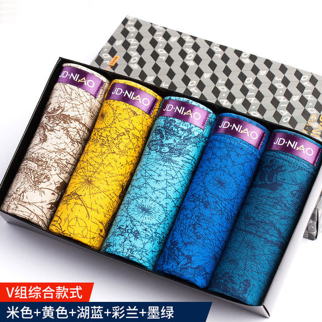 Hot Underwear Men Cotton Boxer Homme Brand Underpants Male Panties Breathbale Shorts U Convex Pouch Plus Size L-3XL