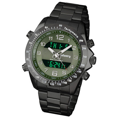 Infantry New Over Size Military Digital Stainless Steel Watch