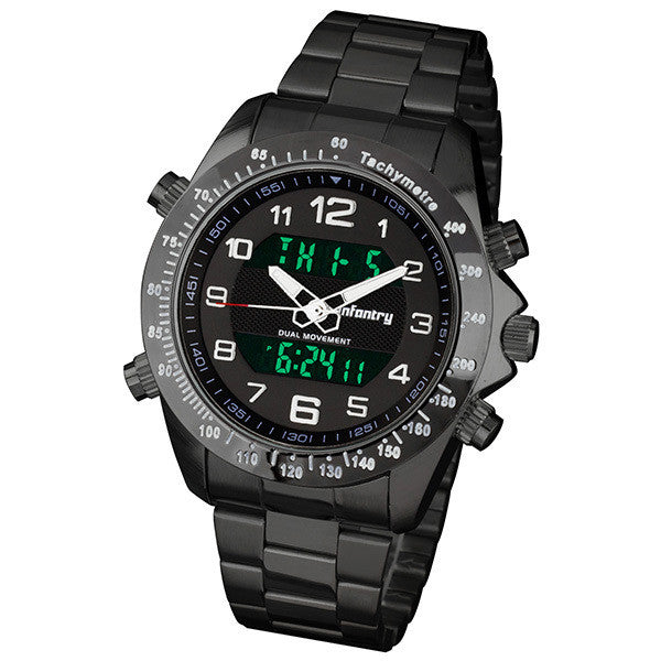 Infantry New Over Size Military Digital Stainless Steel Watch