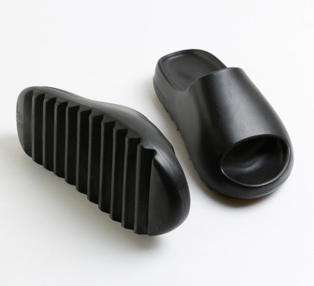 JIANBUDAN Indoor comfortable soft slippers Men women Non-slip bathroom home shoes Flat EVA Thick sole Slides Women's sandals - Shopy Max