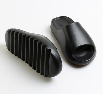 JIANBUDAN Indoor comfortable soft slippers Men women Non-slip bathroom home shoes Flat EVA Thick sole Slides Women's sandals - Shopy Max