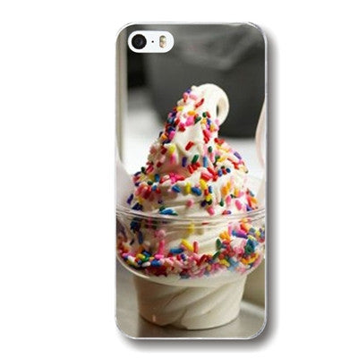 Lovely sweet patterns For iPhone 5c Hot dessert ice cream Macarons styles hard PC phone case cover Free shipping WHD1477