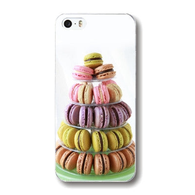 Lovely sweet patterns For iPhone 5c Hot dessert ice cream Macarons styles hard PC phone case cover Free shipping WHD1477