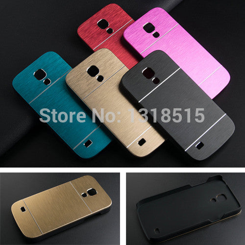 Luxury Brushed Metal Aluminium material case For Samsung Galaxy S4 mini i9190 phone case cover - Shopy Max