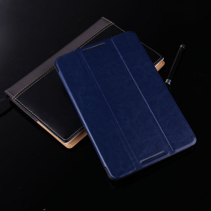 Luxury Leather Cover Case for Lenovo Tab A7 A7-50 A3500 A3500-HV 7 inch Tablet Protective + Screen Protector + Stylus Pen - Shopy Max