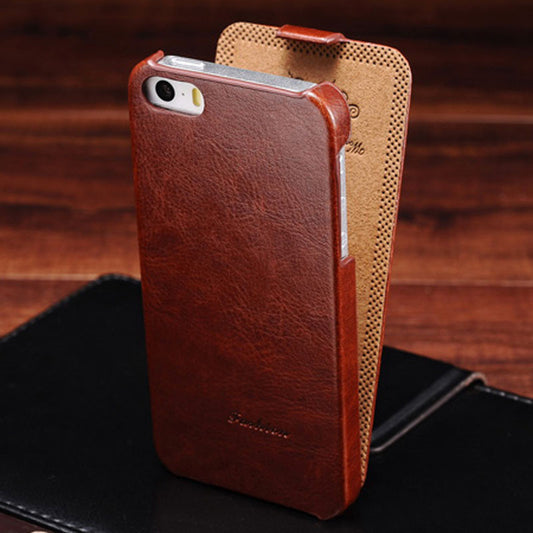Luxury PU Leather Case For Apple iPhone 4 Retro Leather Phone Case Flip Style For iPhone 4s Brand Cases Covers For 4s - Shopy Max
