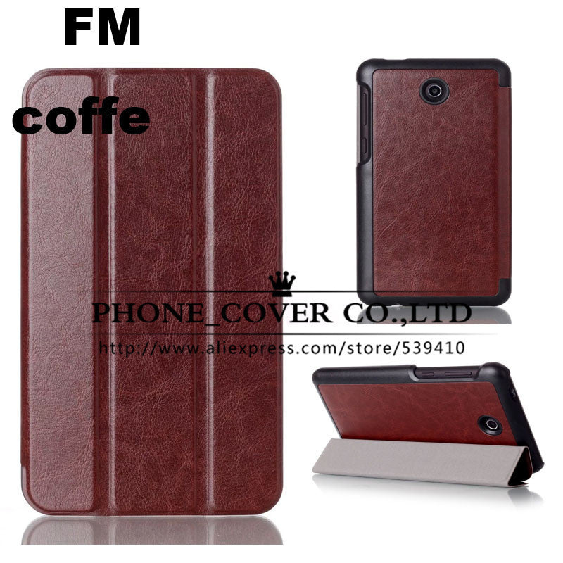 Magnet stand leather case cover for Asus FonePad 7 FE375CG FE375CXG FE7530CXG FE375 K019 tablet case +screen protectors+stylus