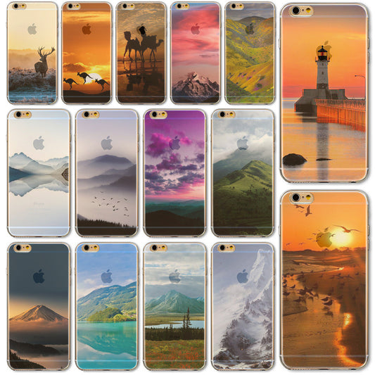 Ultra Thin Soft TPU Mobile Phone Back Cases for Apple iPhone 6 4.7'' Customized Design Color Painted Phone Accessories Protector