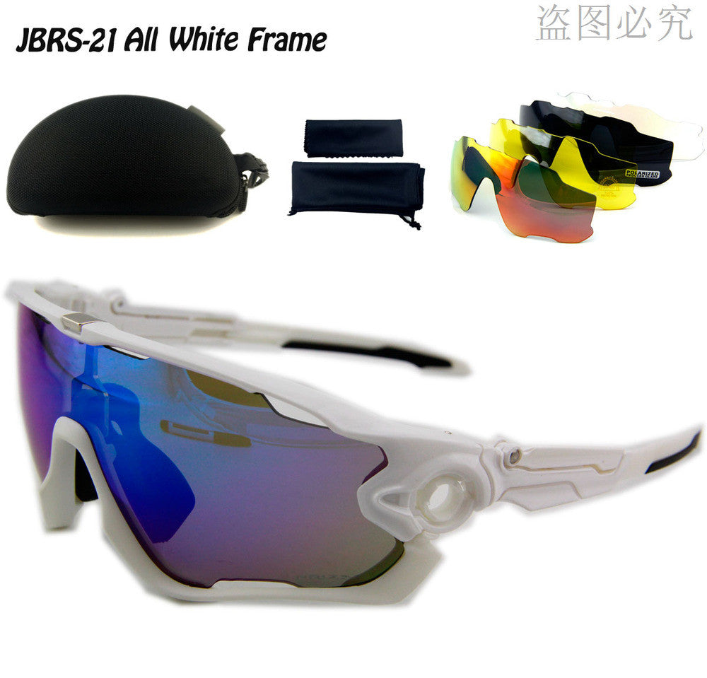 Most Popular Brand JBR 5 Pair Lens Polarized UV 400 Cycling Sunglasses Bicycle Glasses Tour De France Eyewear Fast Shipping