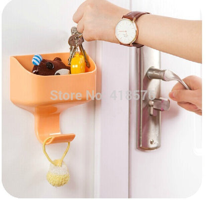 3M Multi PP + ABS Bath Storage Box Towel Hook Home Door Side Key Zakka Organizer New Brand