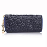 New Fashion  iVintage Genuine Leather Wallets Long Women Clutch Wallet Ladies' Retro Purse Money Clips Card & ID Holders