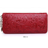 New Fashion  iVintage Genuine Leather Wallets Long Women Clutch Wallet Ladies' Retro Purse Money Clips Card & ID Holders