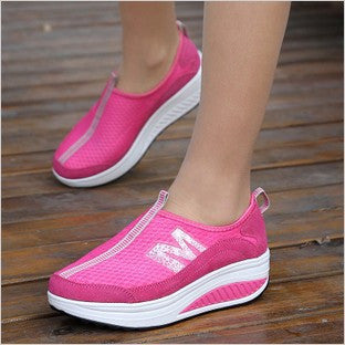 2014 summer sports shoes network genuine leather casual running shoes breathable gauze skateboarding shoes single shoes