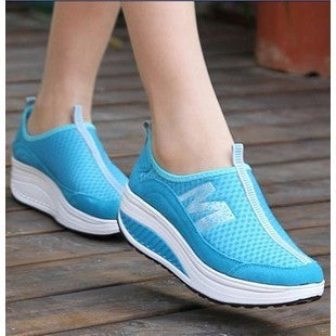 2014 summer sports shoes network genuine leather casual running shoes breathable gauze skateboarding shoes single shoes