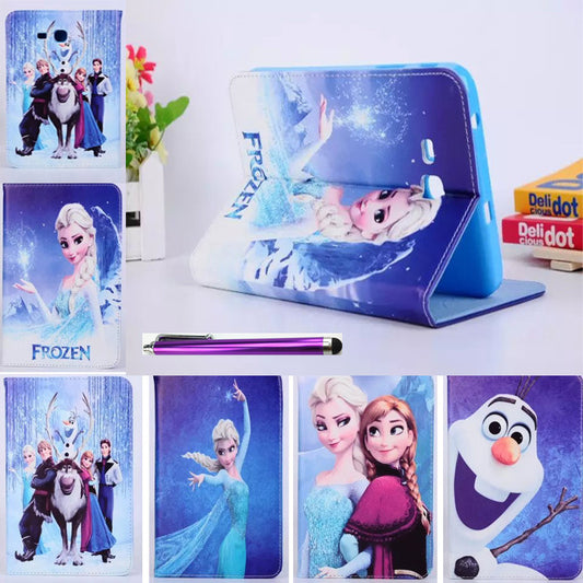 New high quality fashion children cartoon bag Case cover For Samsung Galaxy Tab3 7.0 Lite T110 T111 Tablet Silicon leather case