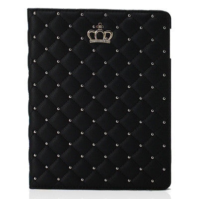 Newest Fashion Crown Smart Cover For iPad Air 2 9.7'' Stand Function Tablet Cases PU Leather Case for iPad Air II iPad 6 Case