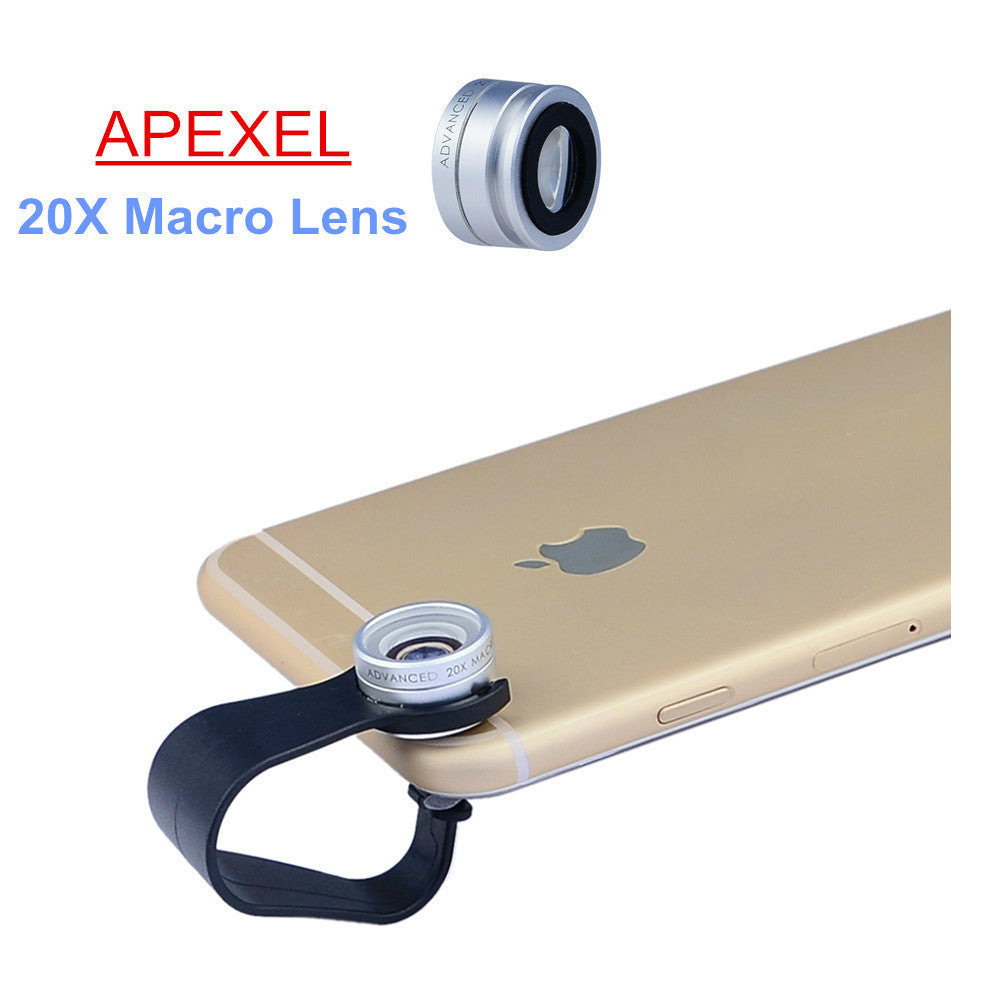 Newest Professional Super Macro 20X lens Clip Mobile Phone Camera Lens for iPhone 6 6plus 5S 4S for Samsung Galaxy S4 Note 4 3