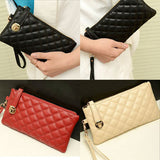 OCEA Fashion Women Zip PU Leather Clutch Case Lady Long Handbag Wallet Purse - Shopy Max