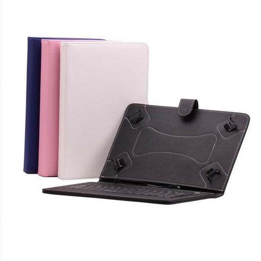 Original iRulu Multi-Color 10" Folding PU Leather Stand Case Cover with Micro USB Keyboard for 10'' Tablet PC Pad Pure Colour - Shopy Max