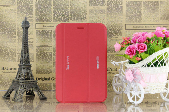 PU Leather Stand Case Cover CASSE funda For Samsung Galaxy Tab 2 7.0 P3100 P3113 7 inch tablet case+film+Stylus Pen - Shopy Max