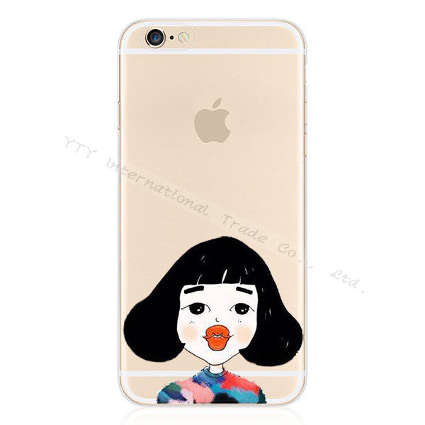 Pattern Crackpot People Cloth Bag Sleep Cat Soft Silicon Cell Phone Cases For Apple iPhone 6 iPhone6 4.7'' Case Shell Cover DWAC - Shopy Max