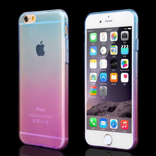 Promotions ! Phone Cases for Apple iPhone 5 5s Case Transparent Gradient Color Design TPU Silicon Phone Covers Shell Top Quality - Shopy Max