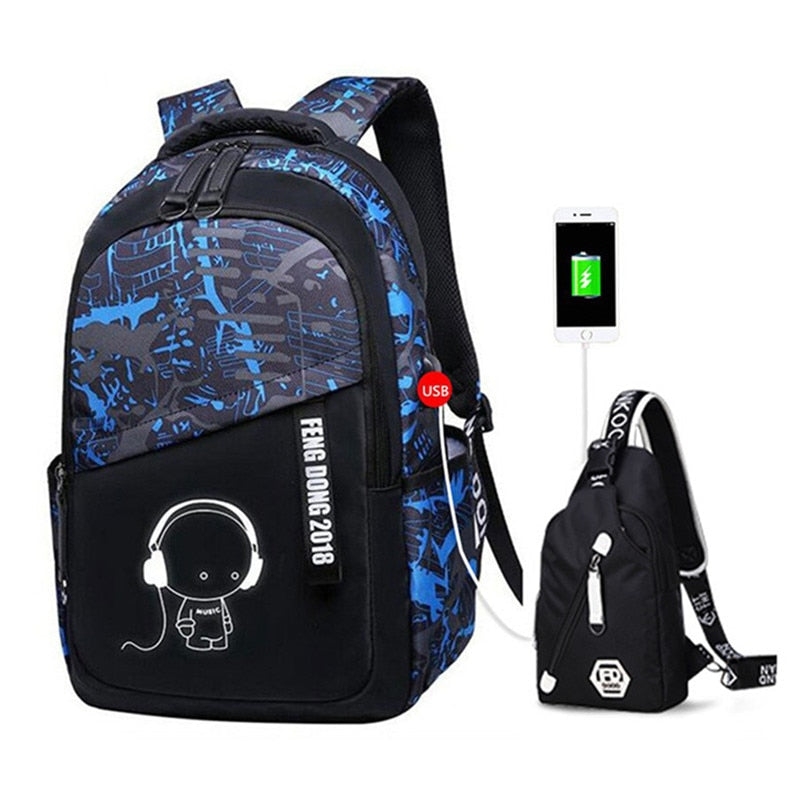Fengdong boys school bags waterproof large backpack for teenagers