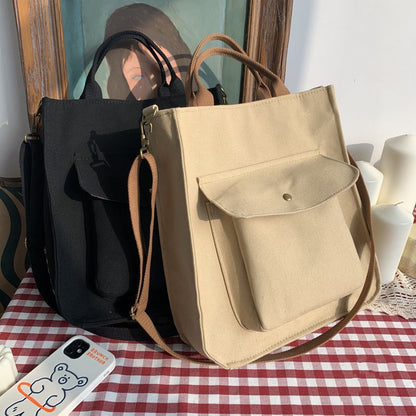 Corduroy Bag for Women Shoulder Bags Shopper Designer Handbags Spring Summer