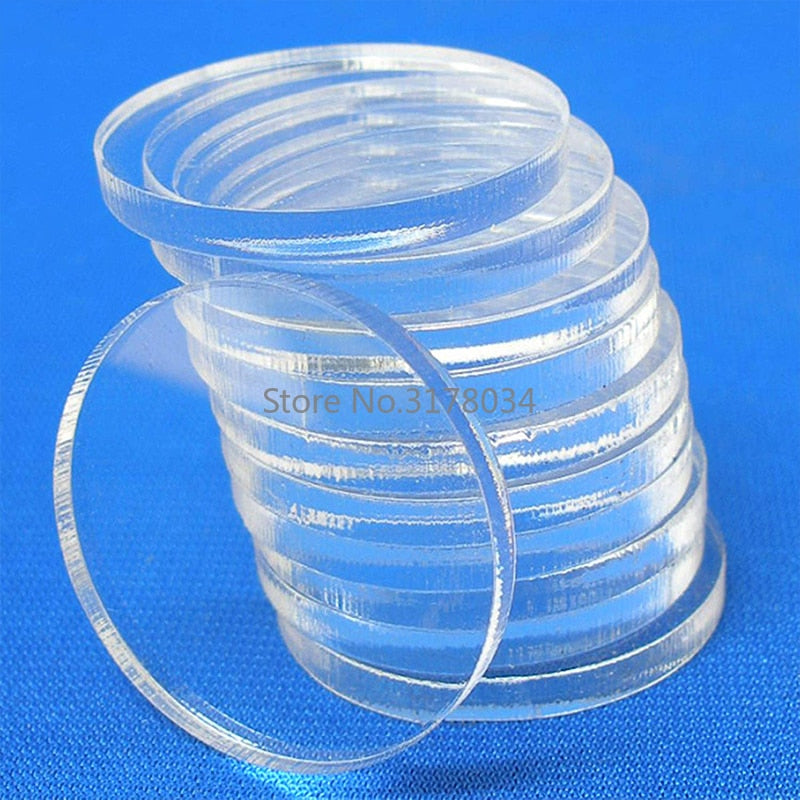 Extruded Circle Acrylic Discs Sheet For picture frames Round Cake Disks Holders DIY Craft Bake Goods Tool
