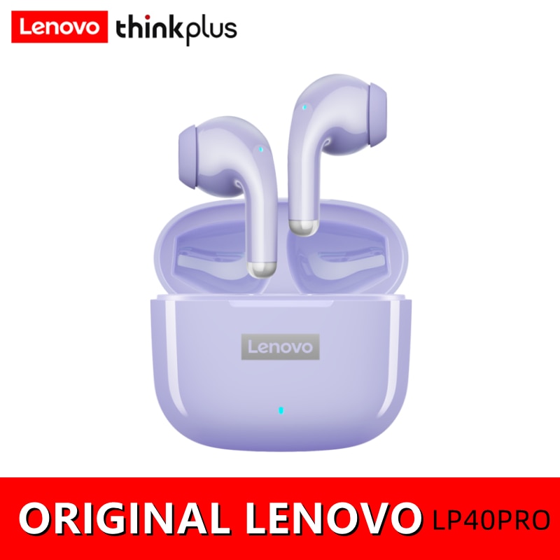 NEW Original Lenovo LP40/LP40pro TWS Wireless Earphone Bluetooth5.1 Dual Stereo Noise Reduction Bass Touch Control Earbuds