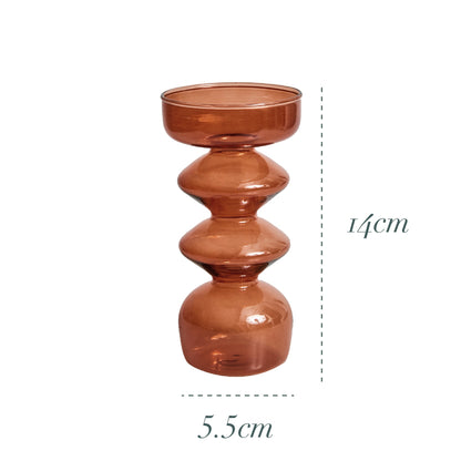 Glass Candle Stick Holders Taper Candles Holder for Candlestick Dinner