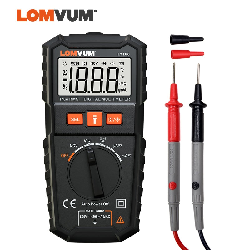 LOMVUM TRUE RMS Multimeter 6000 COUNTS High Precision Digital Multimeter
