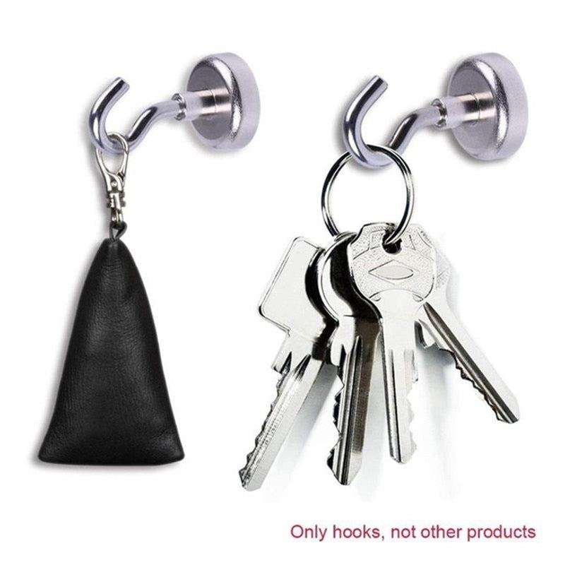 20Pcs Strong Magnetic Hooks Heavy Duty Wall Hooks Hanger Key Coat Cup