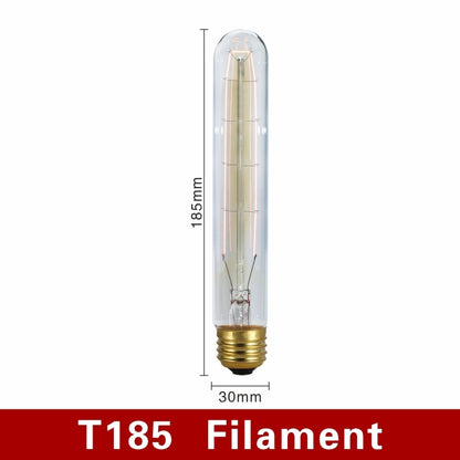 Retro Edison Bulb E27 220V 40W Light Bulb A60 ST58 ST64 T10 T45 T185 G80 G95 Filament