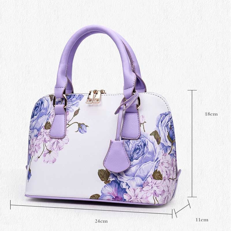 Designer Printed Bags For Women Famous Brand Ladies Shopper Bag Shell Elegant Floral
