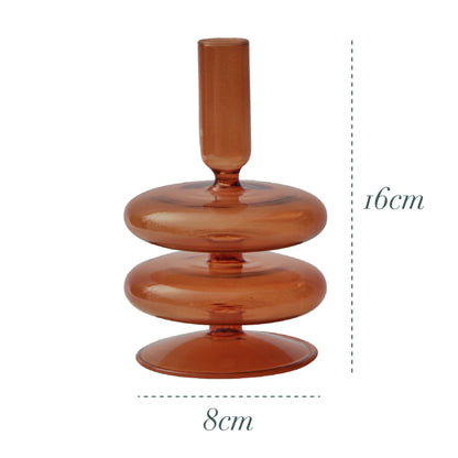 Glass Candle Stick Holders Taper Candles Holder for Candlestick Dinner