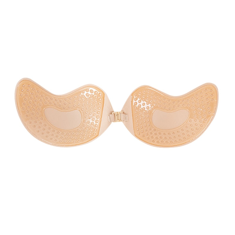 Sexy Sujetador Women's bra Invisible Push Up Bra Self-Adhesive Silicone Seamless Front Closure Sticky Backless Strapless Bra