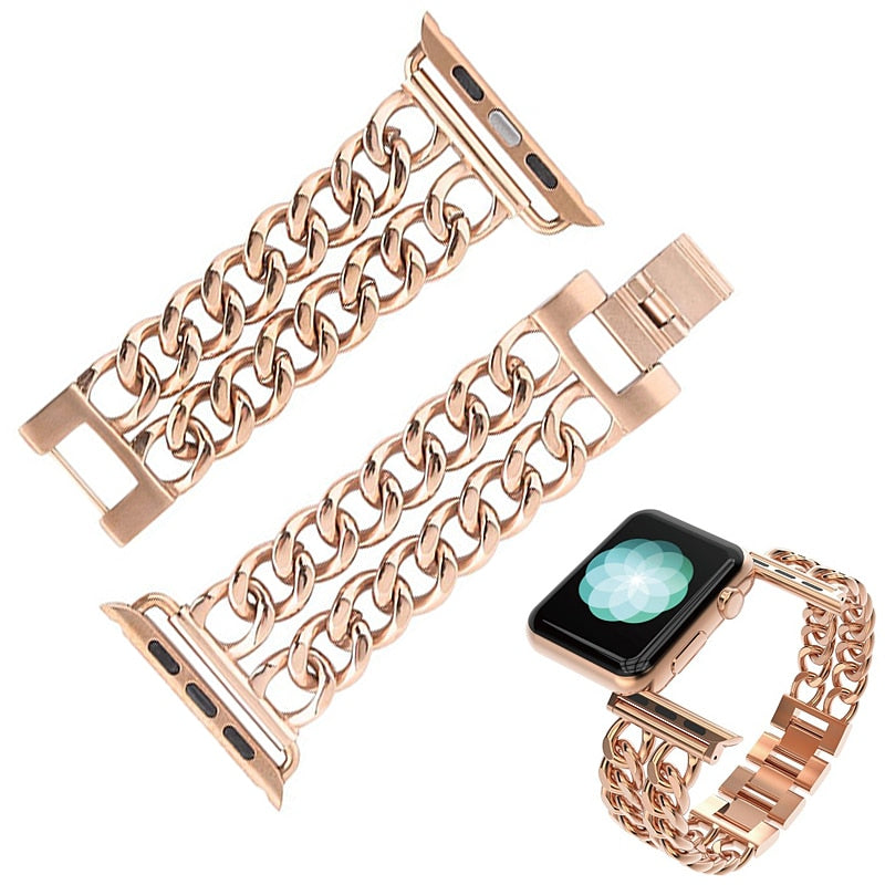 Steel Band For Apple Watch 7 6 se 5 4 3 2 1 38 42mm 40mm