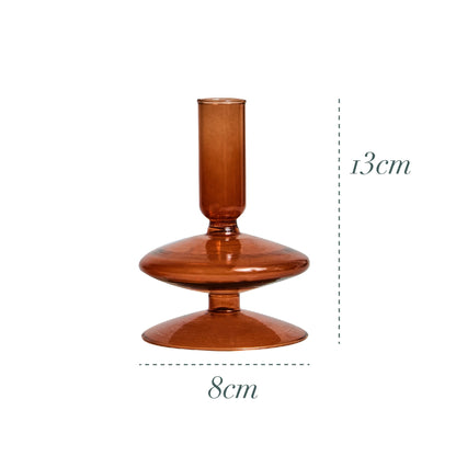Glass Candle Stick Holders Taper Candles Holder for Candlestick Dinner