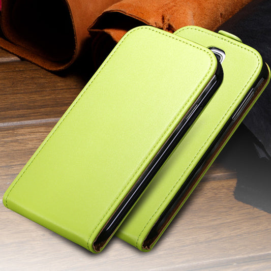 S4 Mini Korean Genuine Leather Sleeve For Samsung Galaxy S4 Mini Cover Magnetic Chip Vertical Flip Mobile Phone Cases - Shopy Max