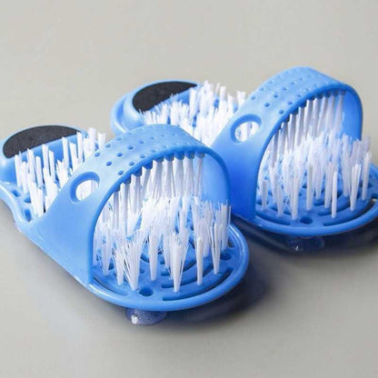 Slipper Foot Scrubber Bath Shoe with Brush Household Bathroom  Foot Cleaning Brush Slipper - Shopy Max