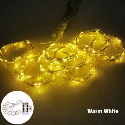 3m 100/200/300 LED Festoon Curtain String Light